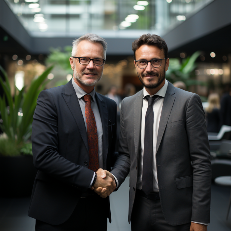 mattleku_two_men_shaking_hands_in_corporate_office_and_smiling_47e16878-b269-4f72-aa03-b700111b025d